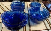 PYREX AND ANCHOR BLUE GLASS MI