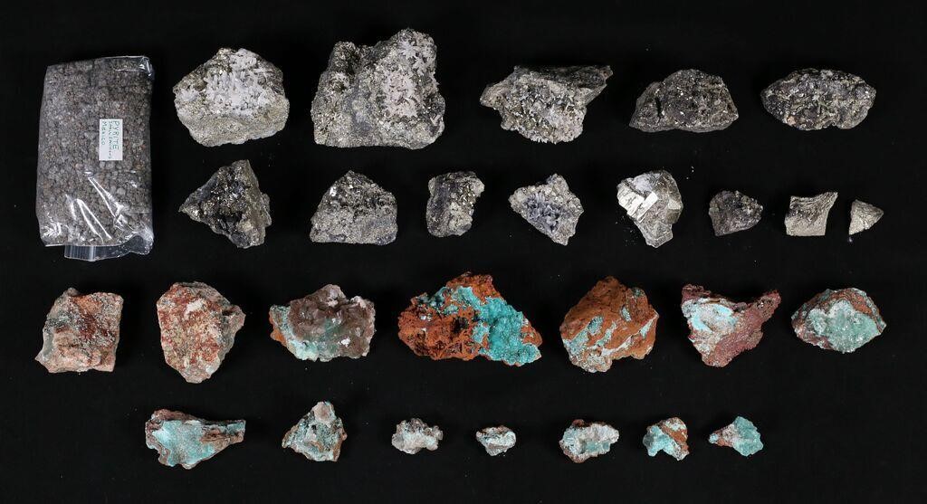 PYRITE AURICHALCITE CITRINE MINERAL
