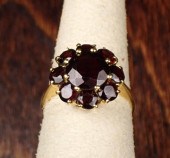 PYROPE GARNET AND EIGHTEEN KAR