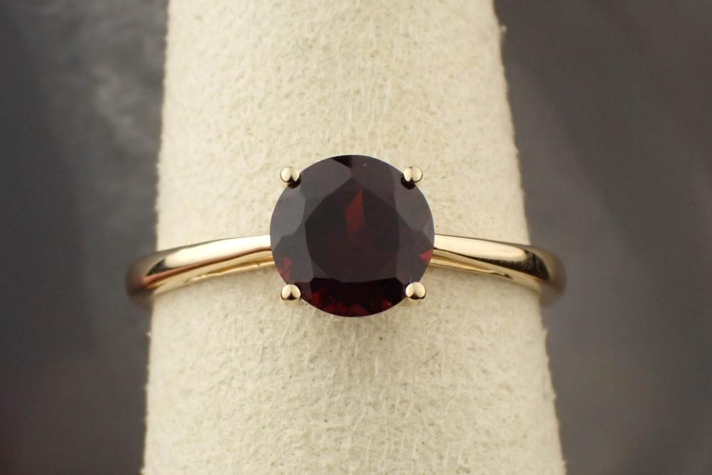 PYROPE GARNET AND FOURTEEN KARAT
