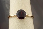 PYROPE GARNET AND FOURTEEN KAR