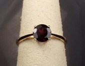 PYROPE GARNET AND FOURTEEN KAR