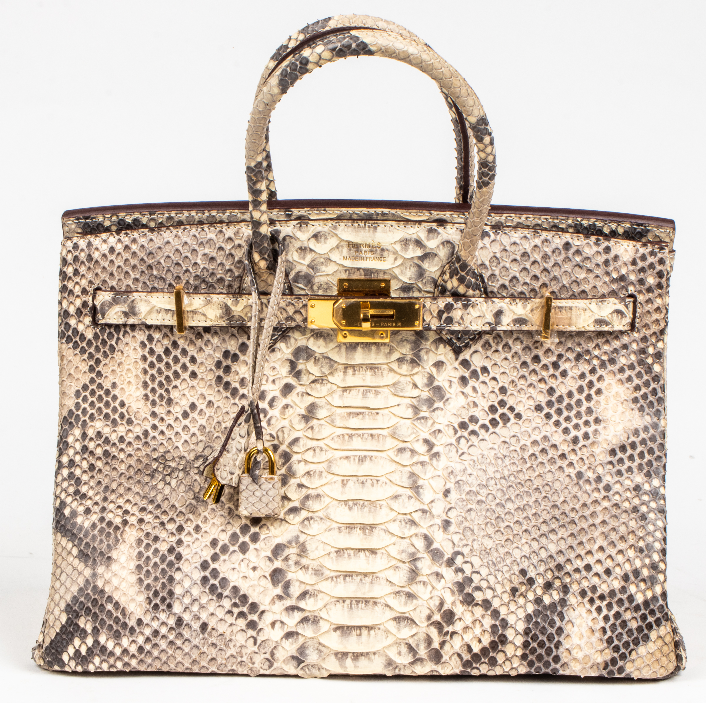 PYTHON-PRINT 32CM HANDBAG
