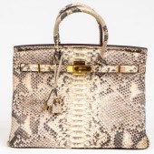 PYTHON-PRINT 32CM HANDBAG Pyth