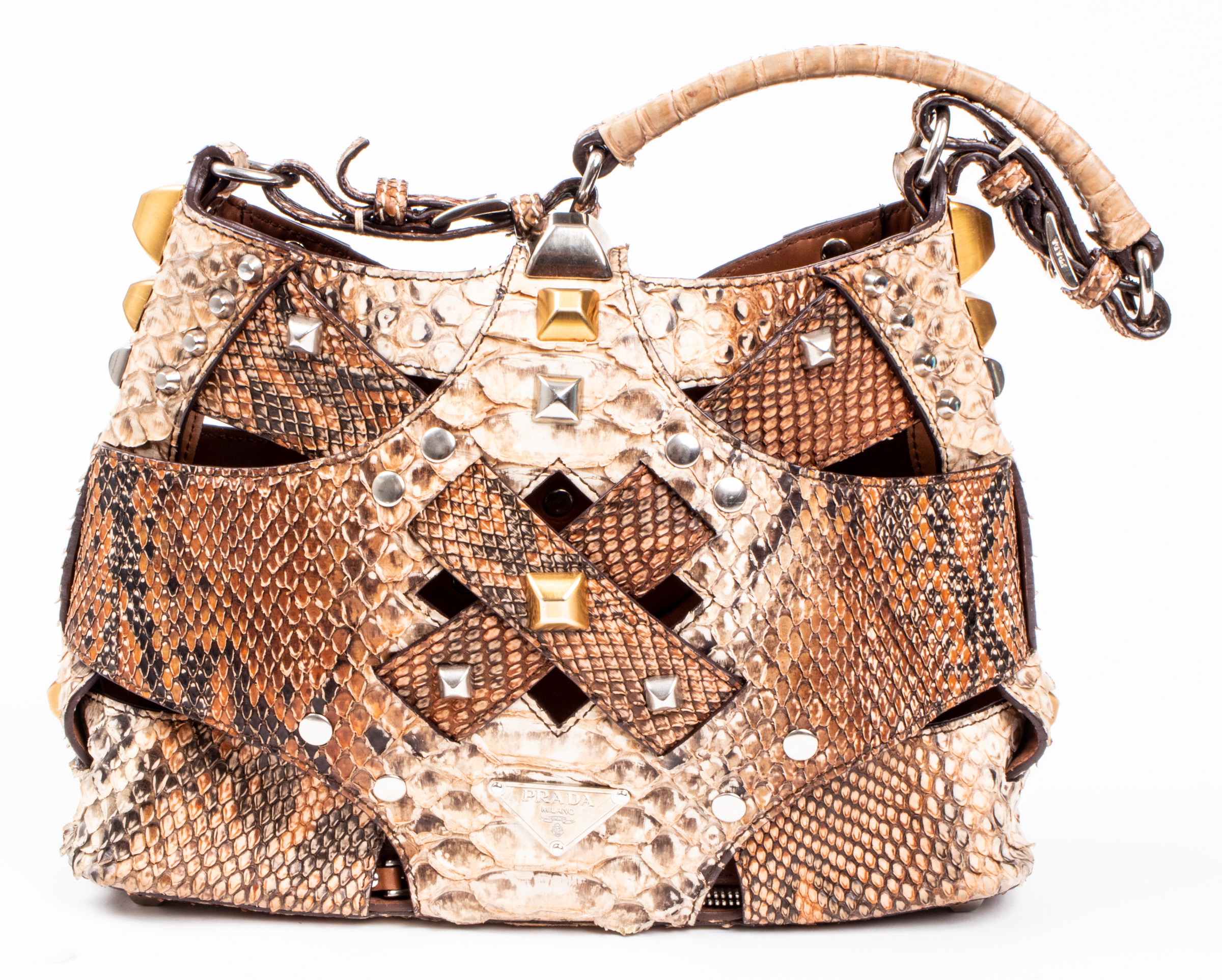 PYTHON SNAKE PRINT HANDBAG Python