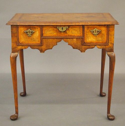 QA WALNUT LOWBOYAn early 18th