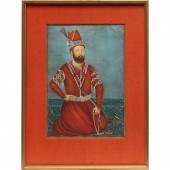 QAJAR SCHOOL, GOUACHE PAINTING