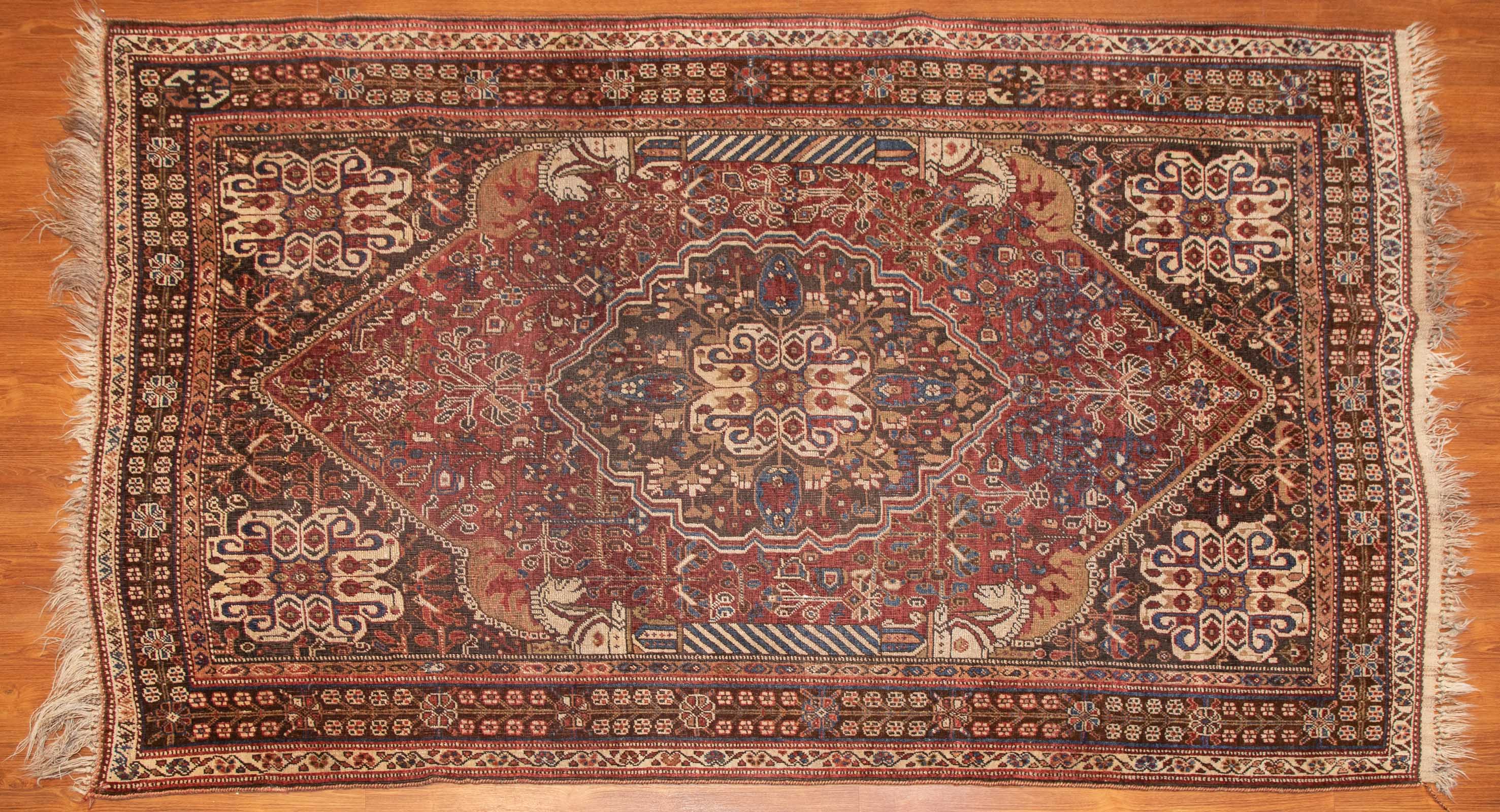 QASHQAI SHIRAZ RUG, PERSIA, 5 X 8.3