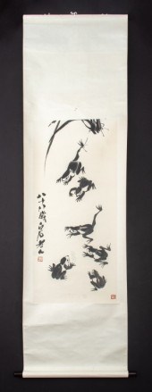 QI BAISHI INK SCROLL PAINTING