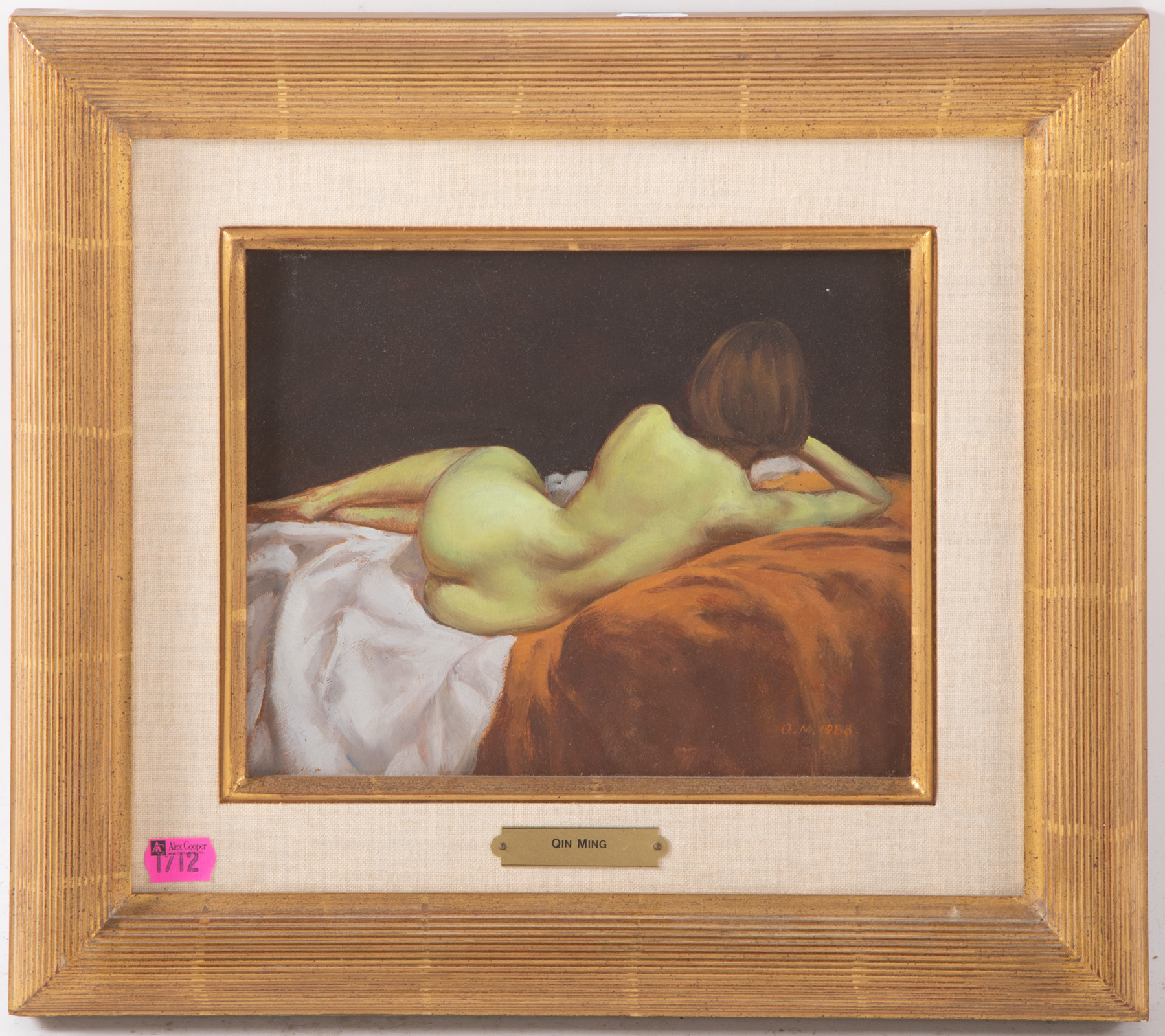 QIN MING. FEMALE NUDE LYING ON A