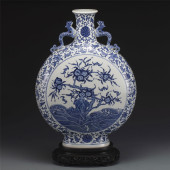 QING BLUE & WHITE POMEGRANATE