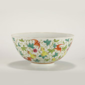 QING DAOGUANG FAMILLE ROSE BOW