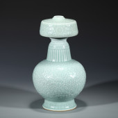 QING DOUQING GLAZE CARVED PORC