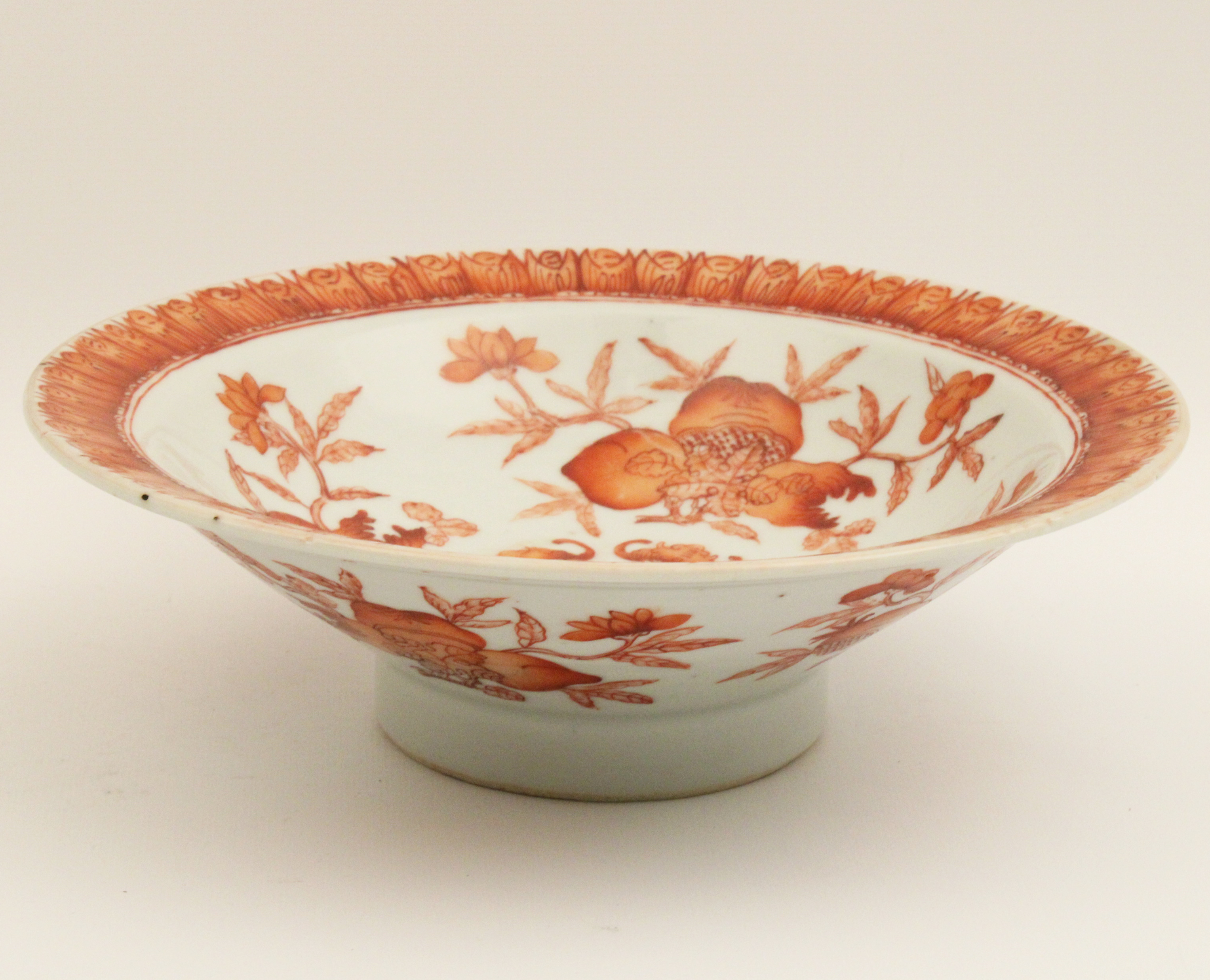 QING DYNASTY 10" FOOTED BOWL IRON