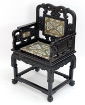 QING DYNASTY HARDWOOD & PORCEL