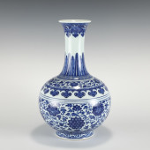 QING DYNASTY QIANLONG BLUE AND