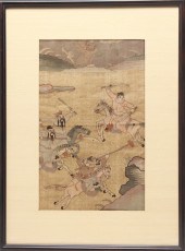 QING DYNASTY WARRING SCENE, K'