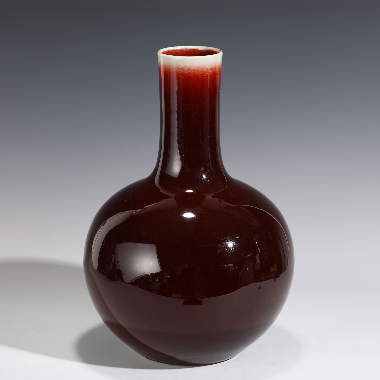 QING FLAMBE RED GLAZED