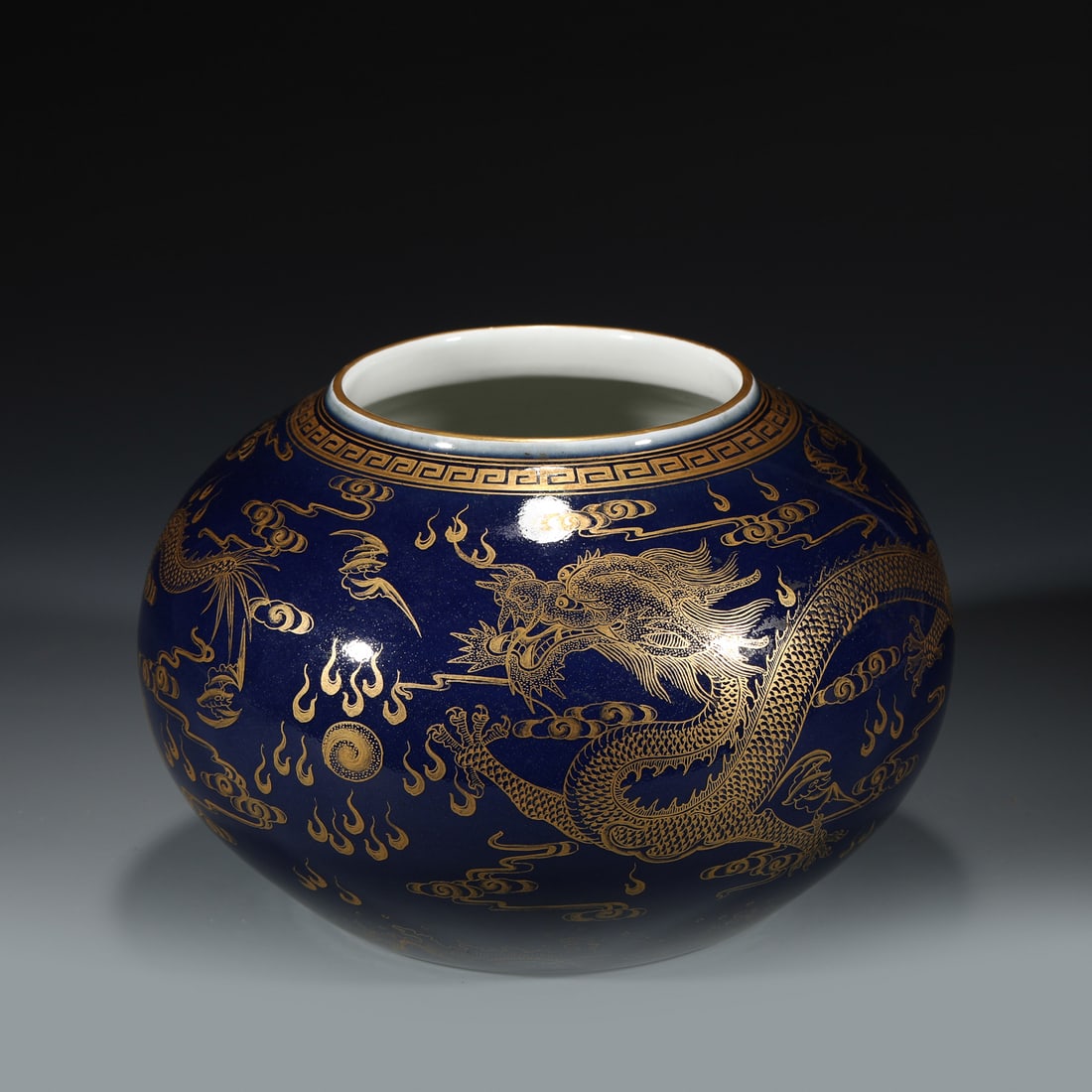 QING JI BLUE PAINTED GOLD WATER