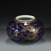 QING JI BLUE PAINTED GOLD WATE