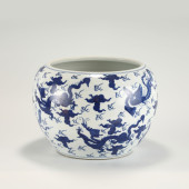 QING KANGXI BLUE AND WHITE WAS