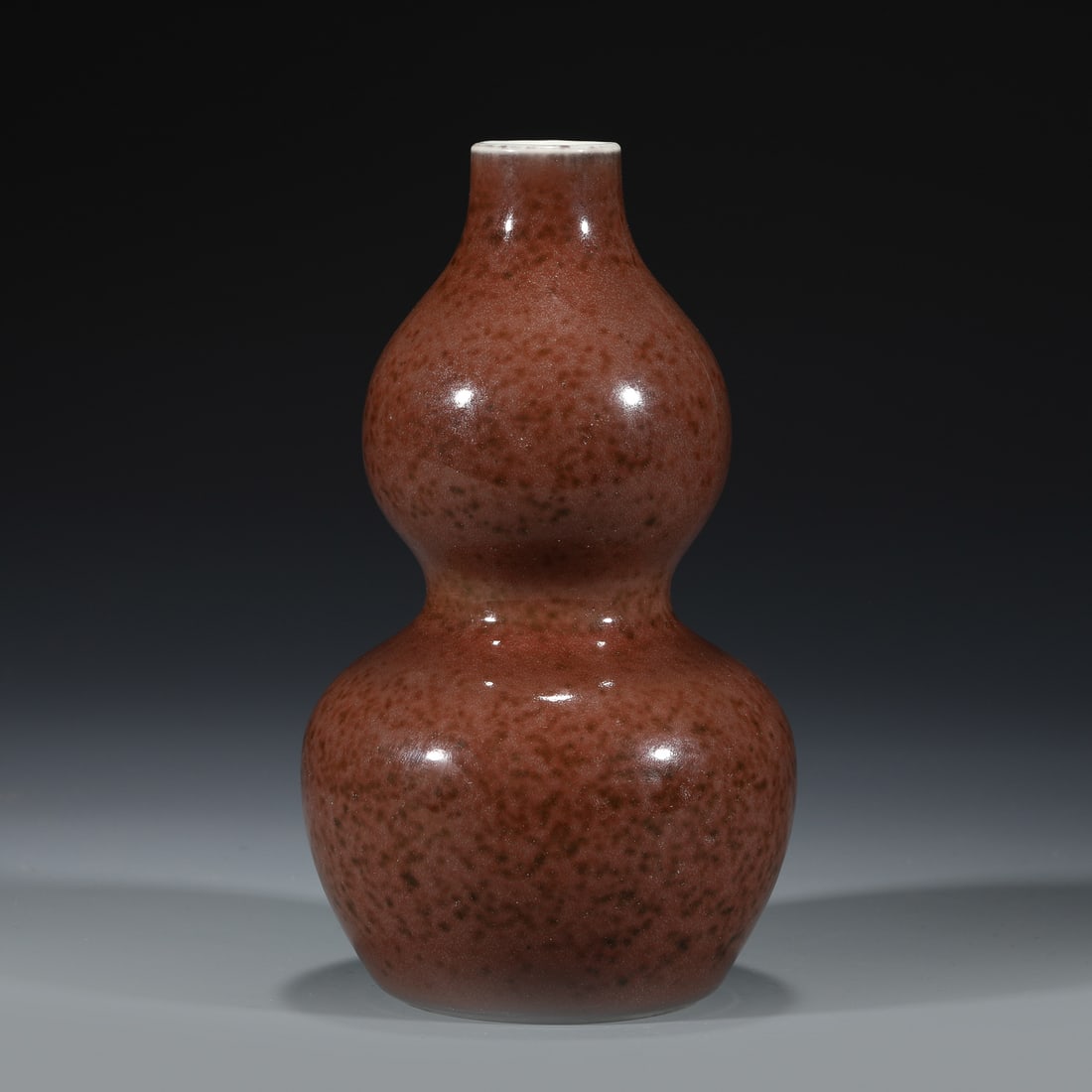 QING KANGXI JI RED DOUBLE GOURD