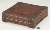 QING LACQUER NANMU CARVED BOX,