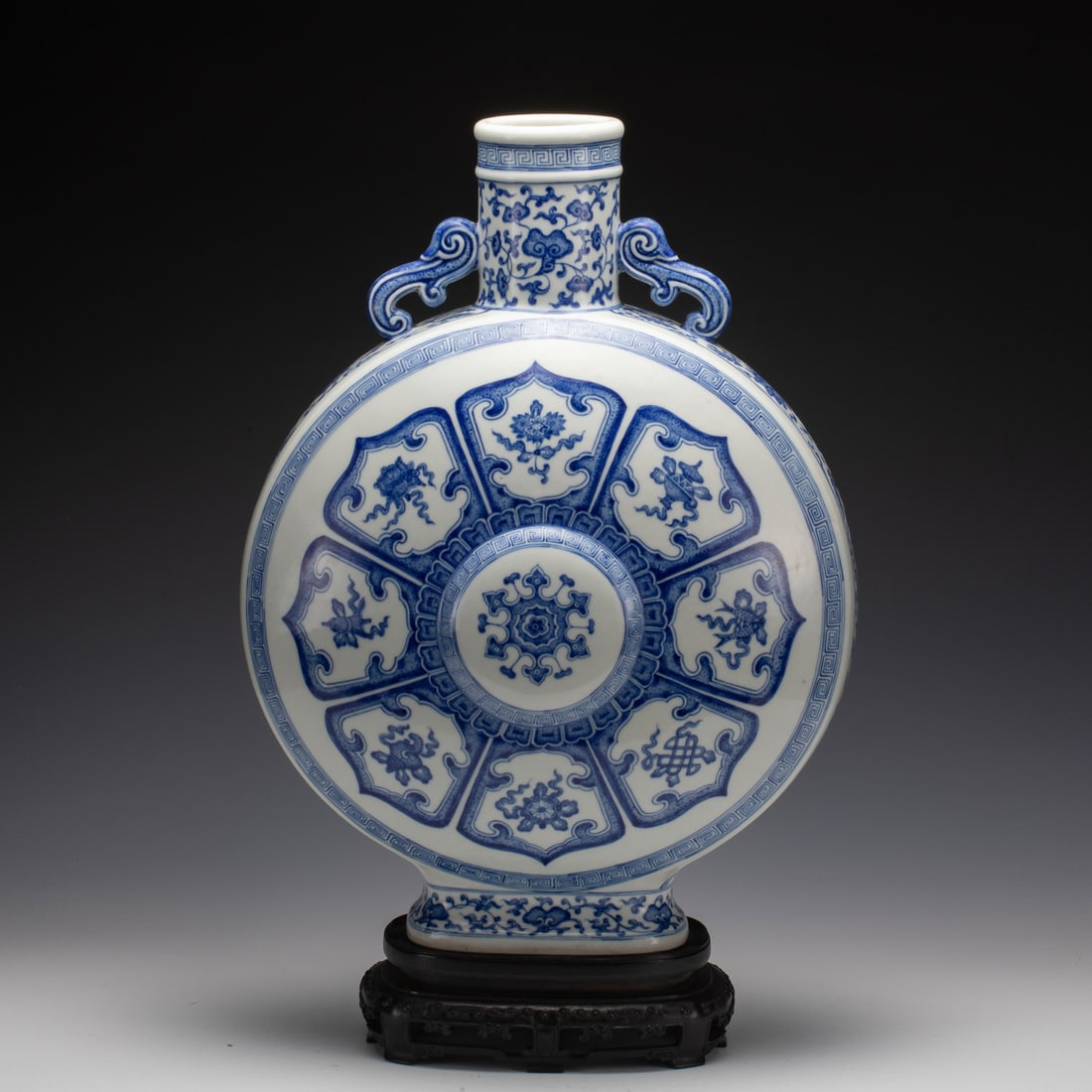 QING QIANLONG BLUE & WHITE MOON