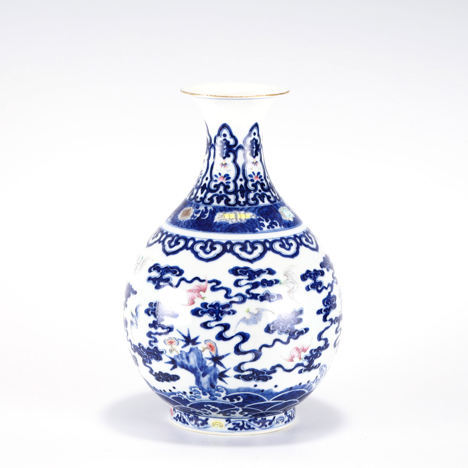 QING QIANLONG FAMILLE ROSE PEAR