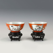 QING YONGZHENG ALUM RED FLOWER