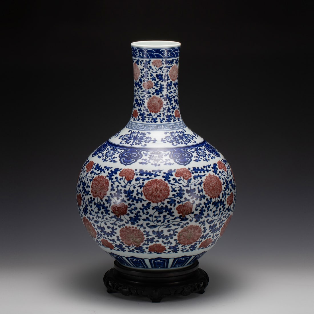 QING YONGZHENG BLUE & RED CELESTIAL