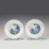 QING YONGZHENG DOUCAI PLATE<br
