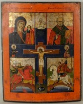 QUADRIPARTITE ICON OF THE CRUC