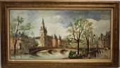 QUAI DE L'HORLOGE, OIL ON CANV