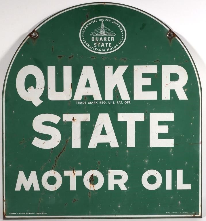 QUAKER STATE MOTOR OIL DOUBLE SIDED