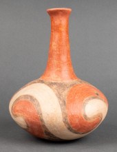 QUAPAW POLYCHROME PAINTED POTT