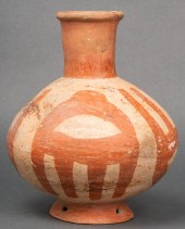 QUAPAW RED & WHITE PAINTED POT