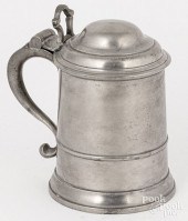 QUART PEWTER TANKARD, C. 1775B