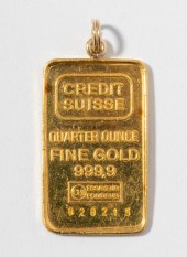 QUARTER OUNCE GOLD PENDANTQuar