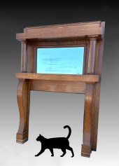 QUARTER SAWN OAK MANTLE: Beaut