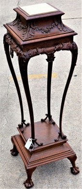 QUARTER SAWN OAK PLANT STANDQu