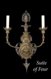 Quartet of Continental Bronze-