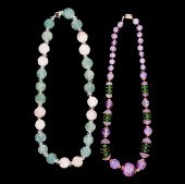 Quartz and Jade Grouping A gro