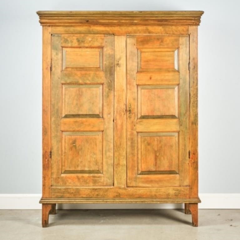 QUEBEC PINE ARMOIREA twelve-panel