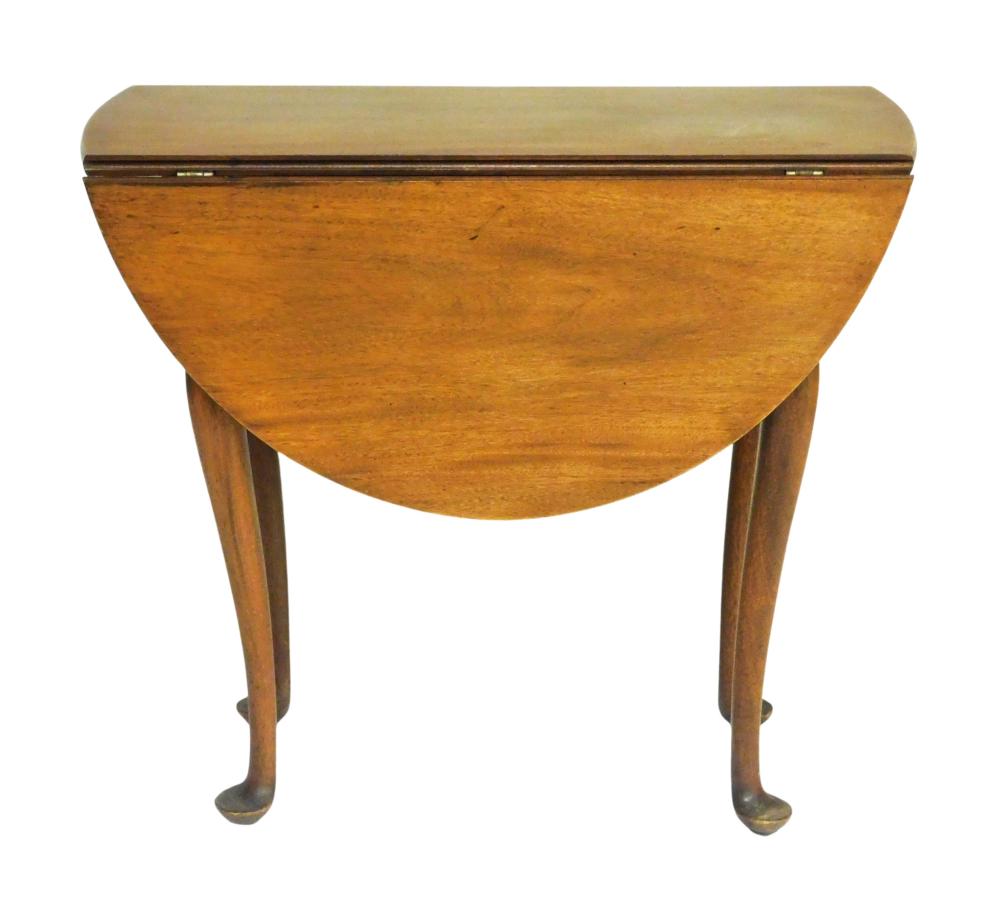 QUEEN ANN STYLE DROP LEAF TABLE,
