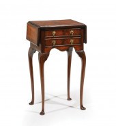 QUEEN ANN-STYLE MAHOGANY DROP-