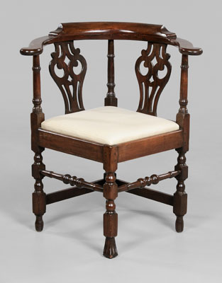 Queen Anne Birch Corner Chair North