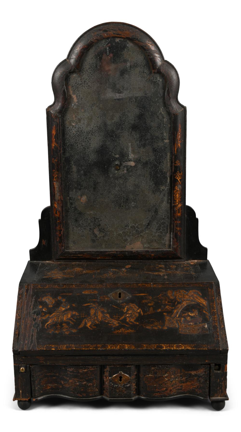 QUEEN ANNE BLACK JAPANNED