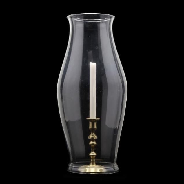 QUEEN ANNE BRASS CANDLESTICK AND