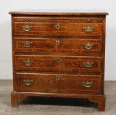 QUEEN ANNE BURL WALNUT CHEST O
